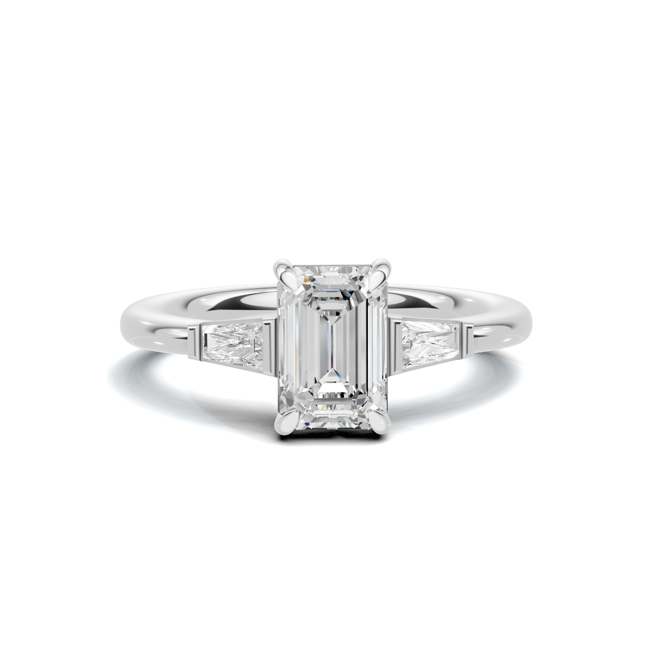 Sophisticated Three Stone Ring