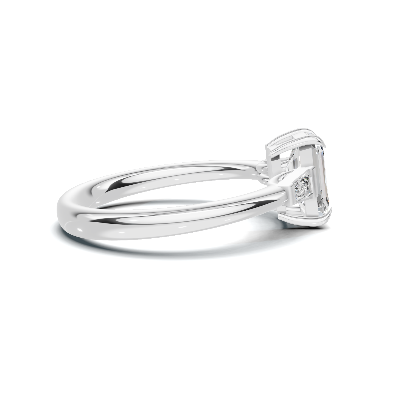 Sophisticated Three Stone Ring