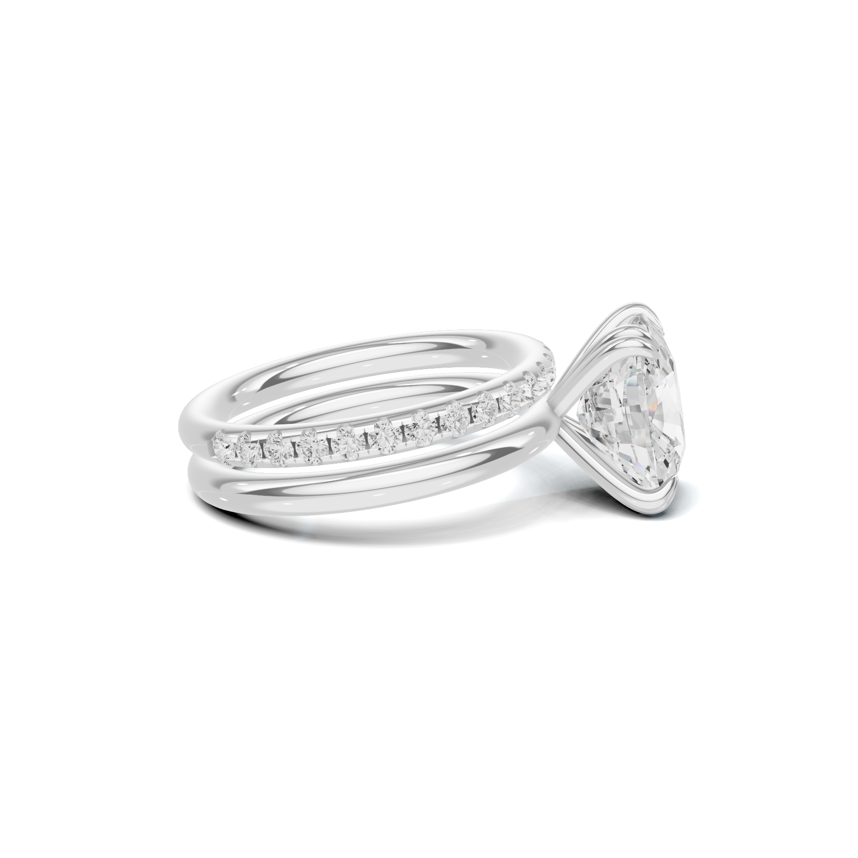 Sparkling Pave Bridal Ring