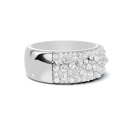Sparkling Pave Statement Ring