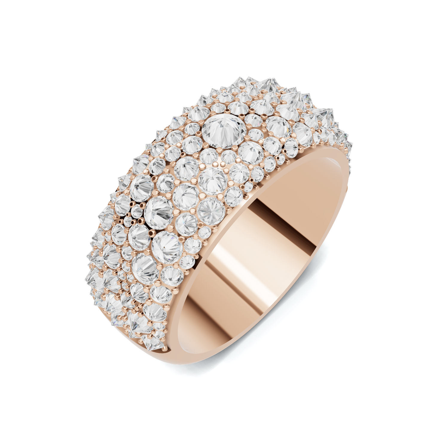 Sparkling Pave Statement Ring