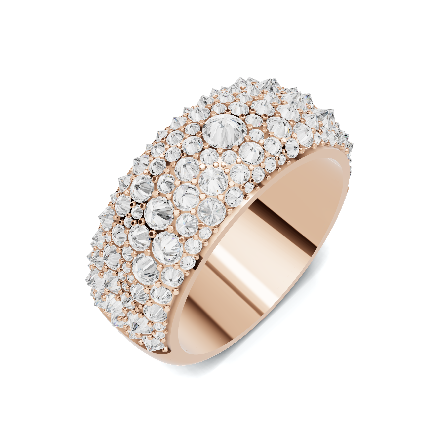 Sparkling Pave Statement Ring
