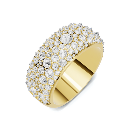 Sparkling Pave Statement Ring