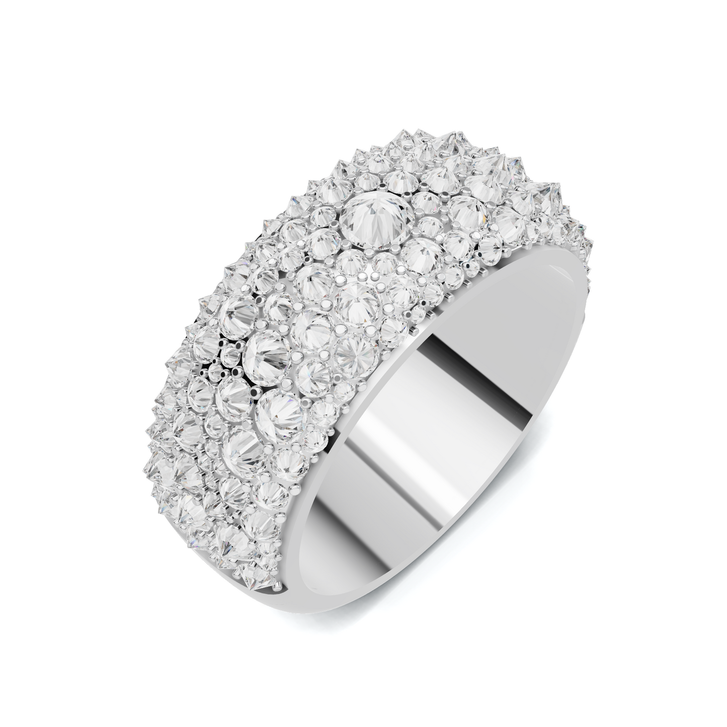 Sparkling Pave Statement Ring