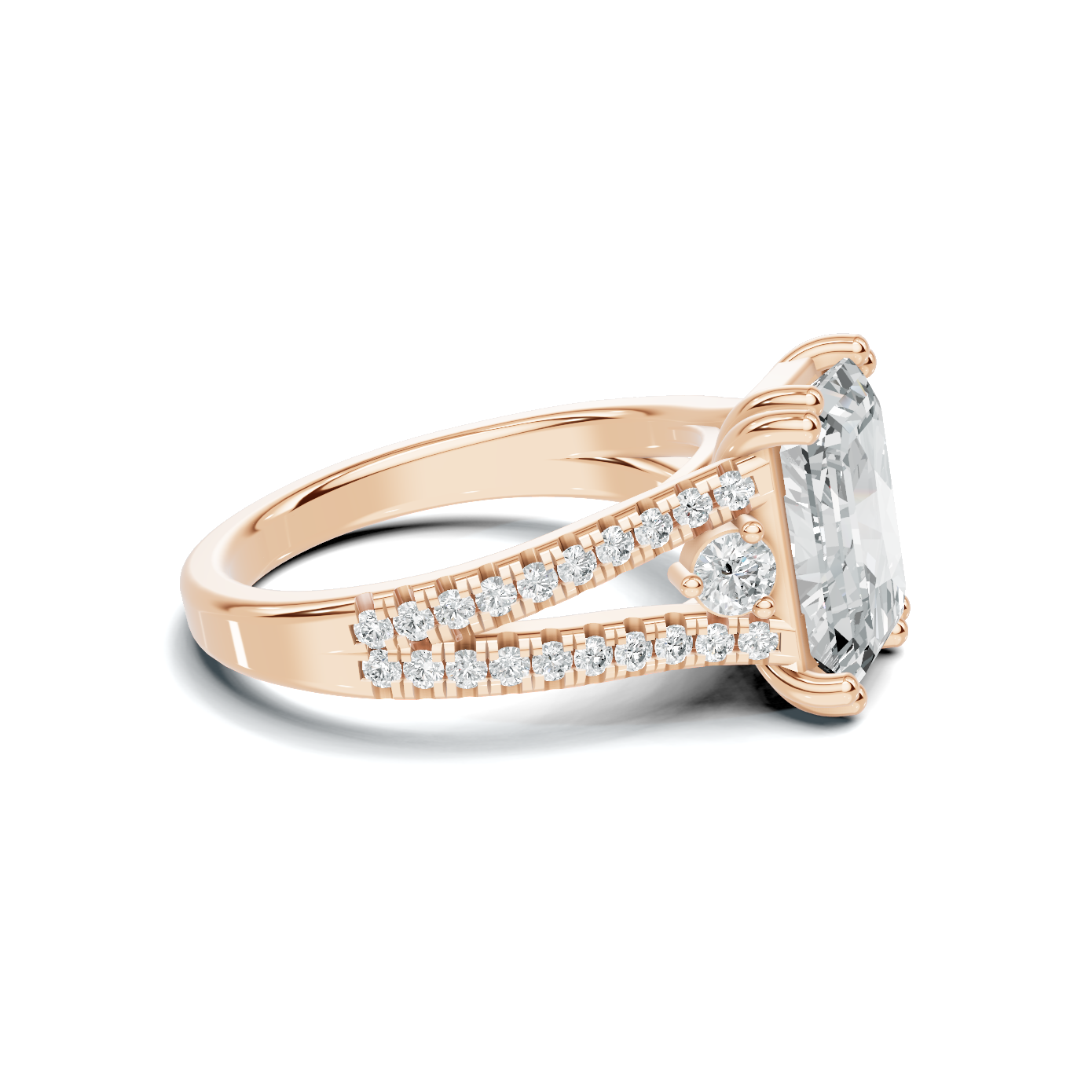 Split Shank Accent Ring