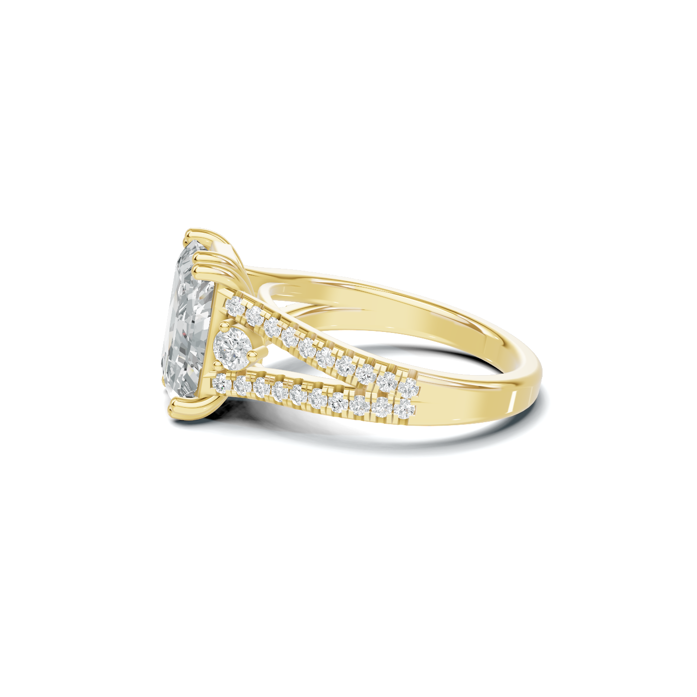 Split Shank Accent Ring