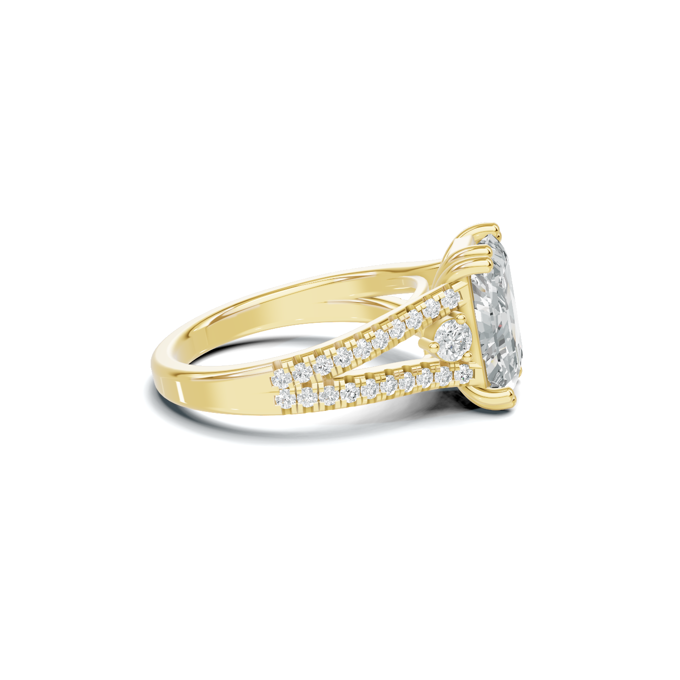 Split Shank Accent Ring