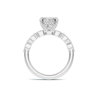 Statement Marquise Accented Ring