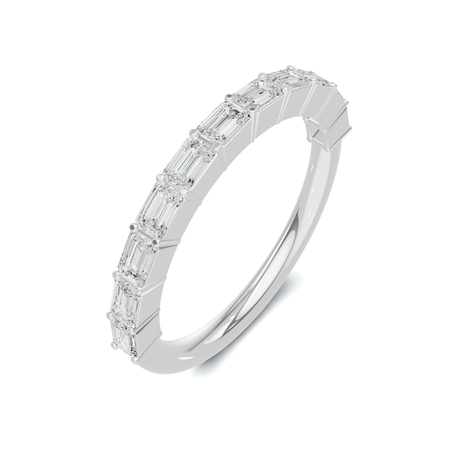 Step Cut Eternity Ring