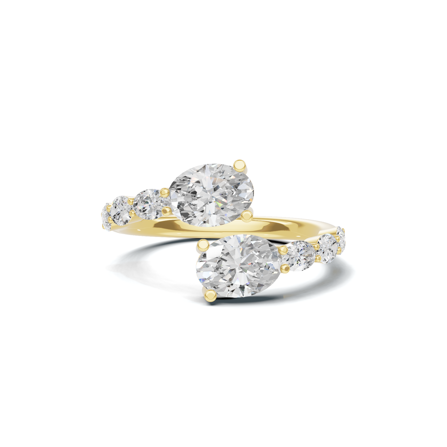 Stunning Bypass Statement Ring