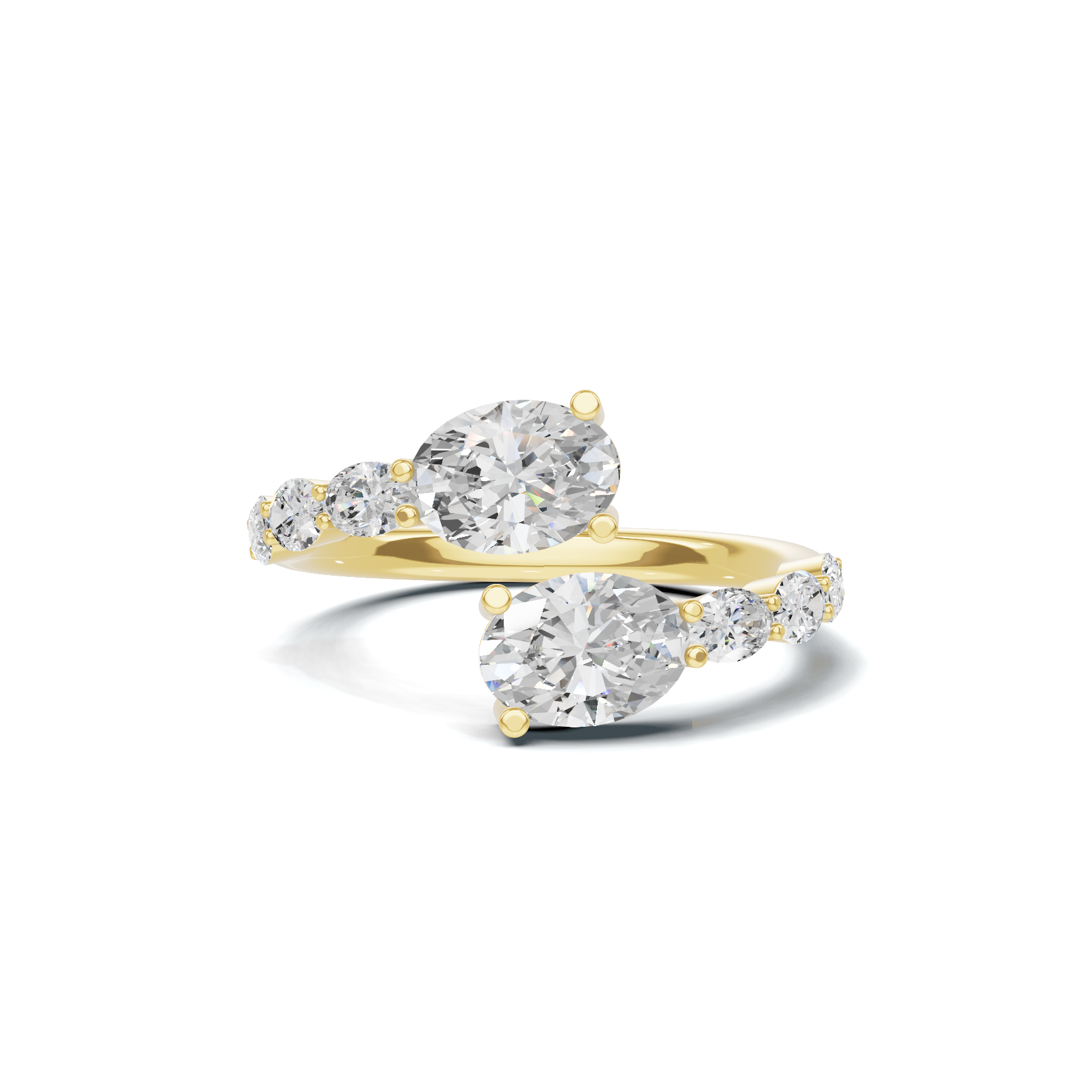 Stunning Bypass Statement Ring