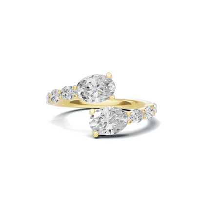 Stunning Bypass Statement Ring