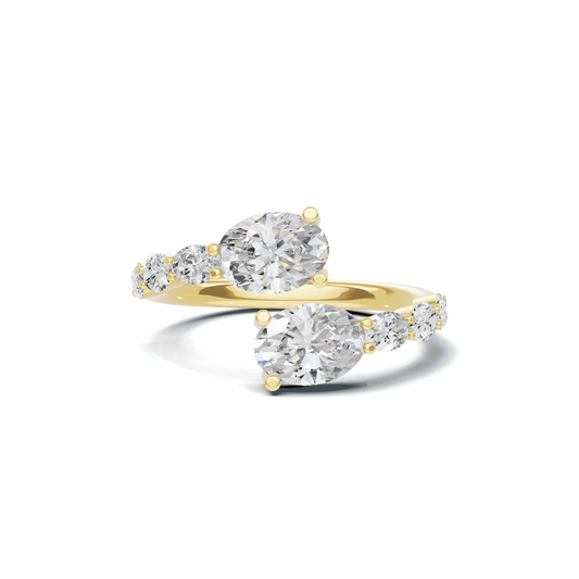 Stunning Bypass Statement Ring