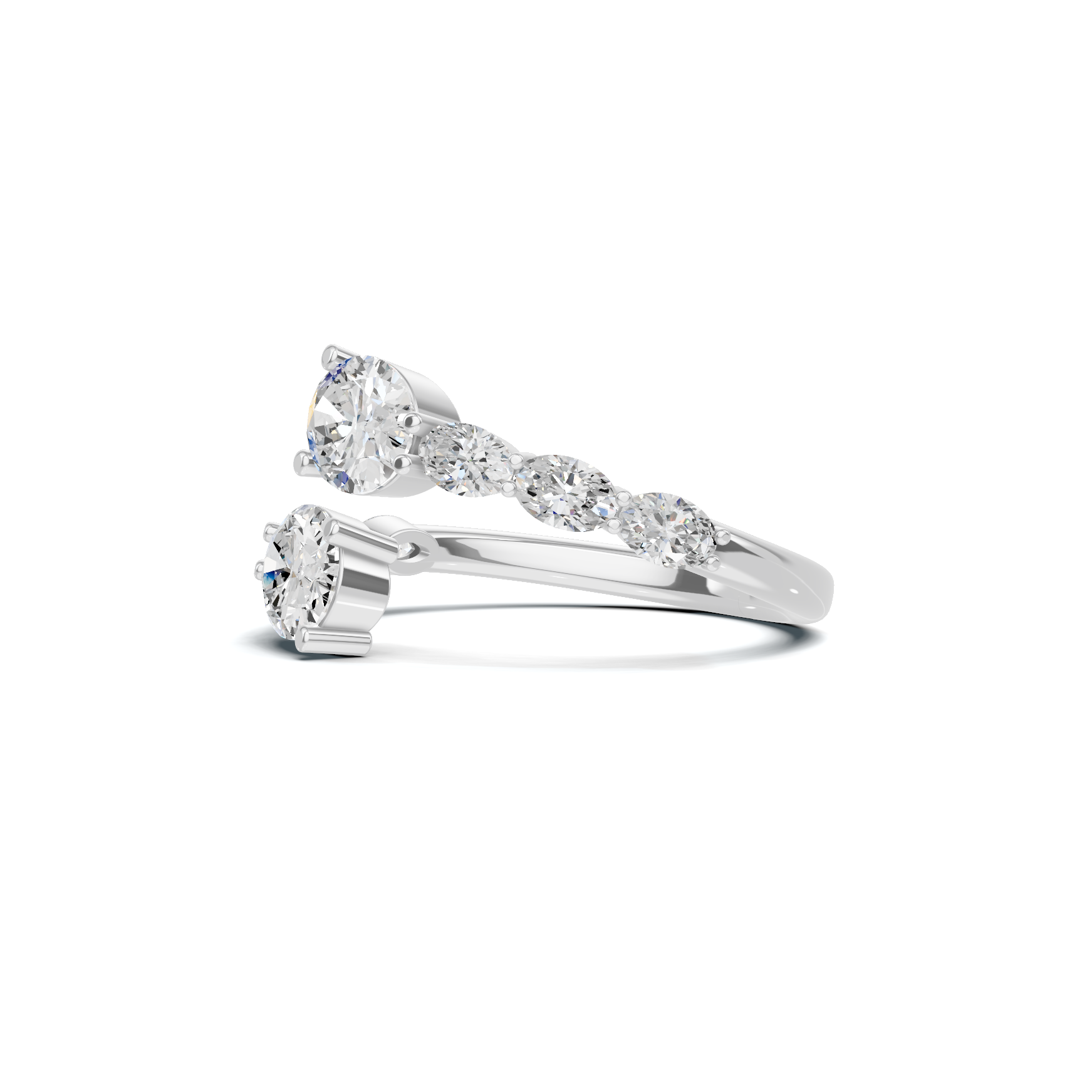 Stunning Bypass Statement Ring
