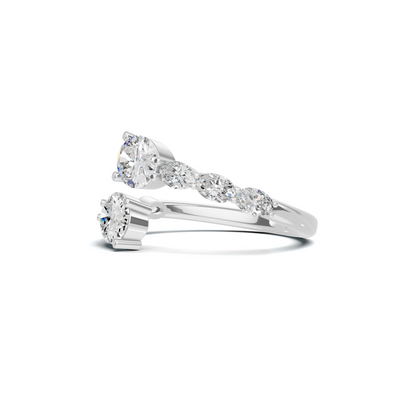 Stunning Bypass Statement Ring