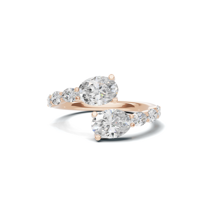 Stunning Bypass Statement Ring