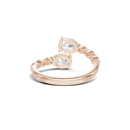 Stunning Bypass Statement Ring
