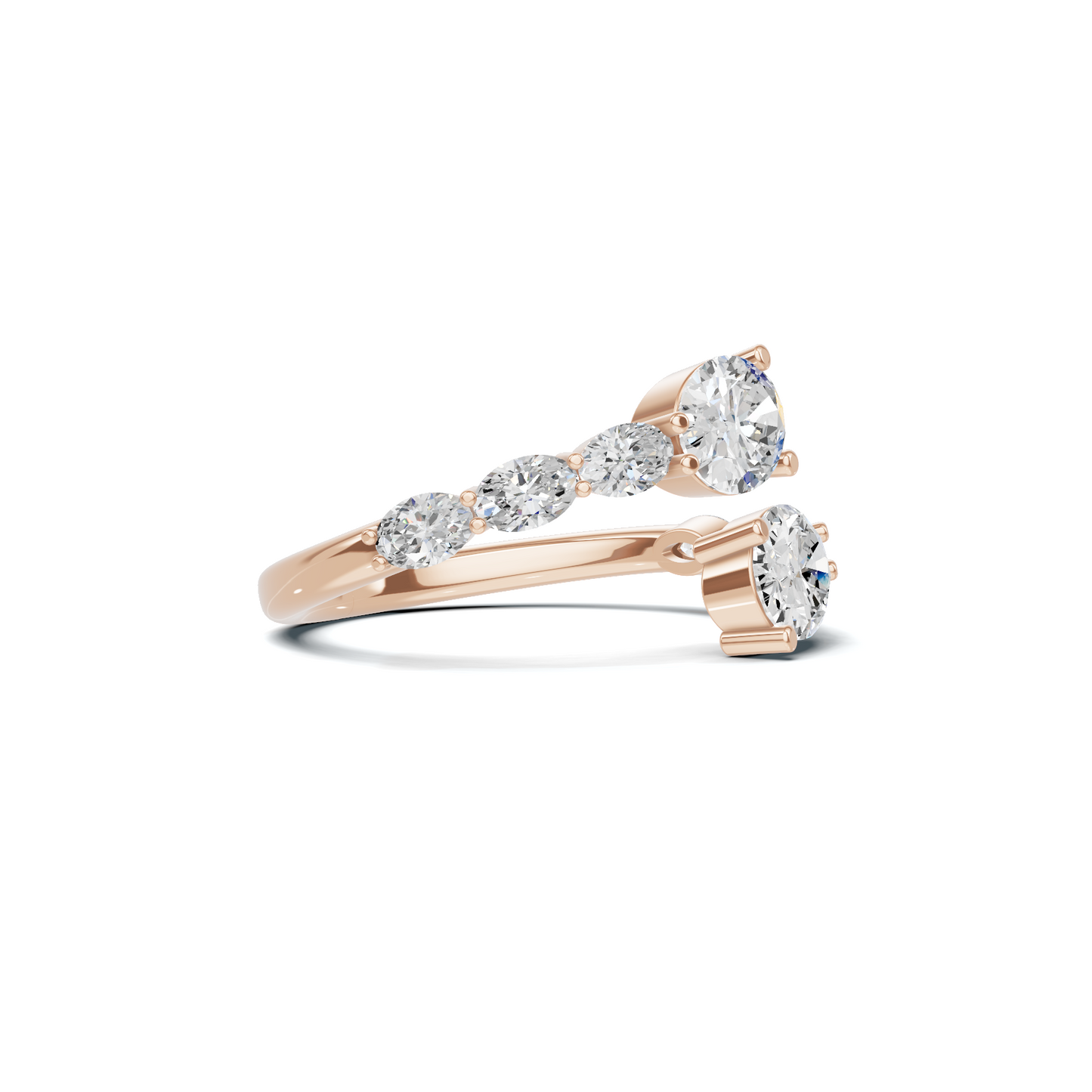 Stunning Bypass Statement Ring