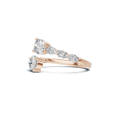 Stunning Bypass Statement Ring
