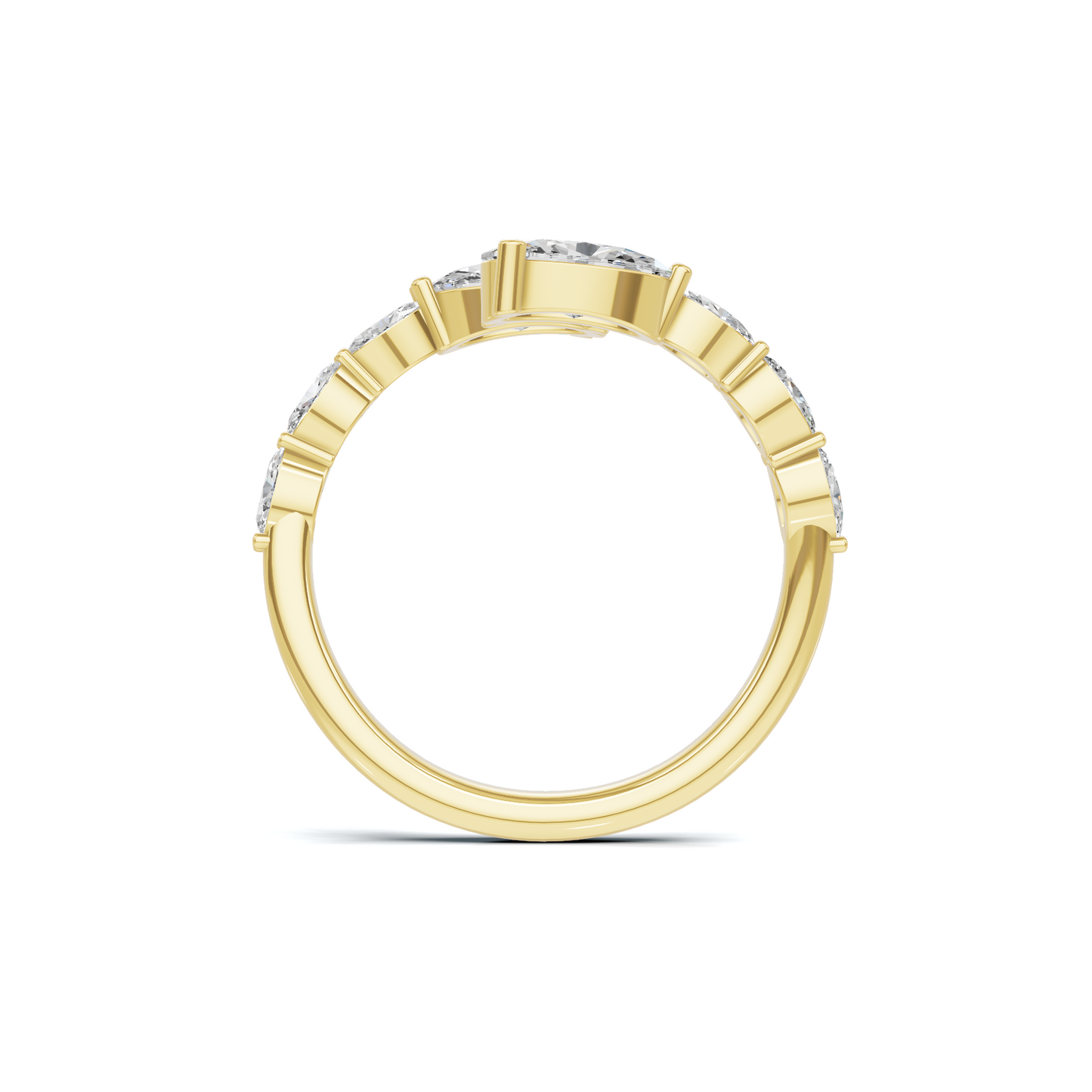 Stunning Bypass Statement Ring