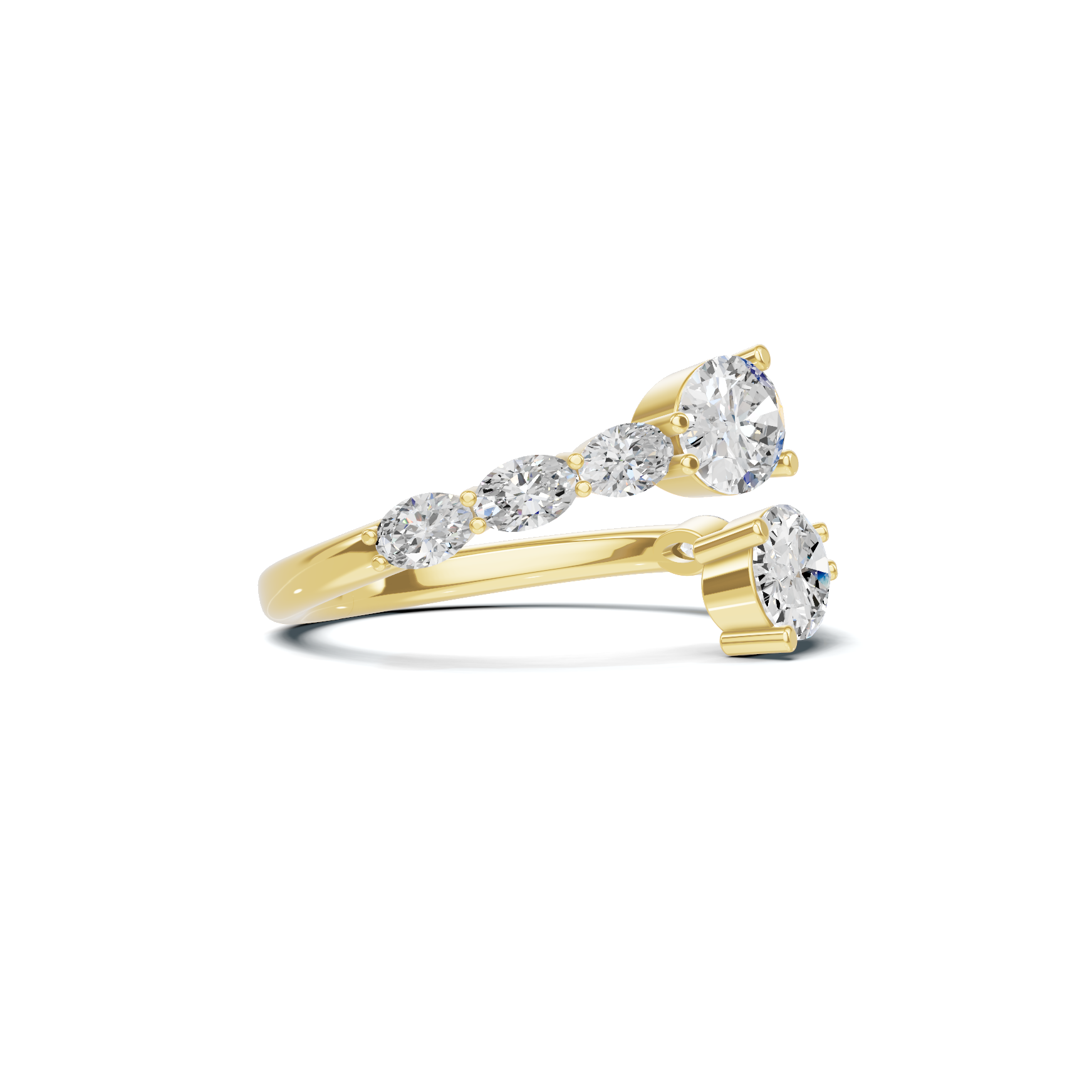 Stunning Bypass Statement Ring