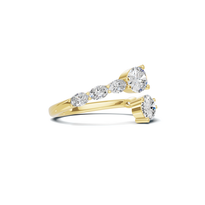 Stunning Bypass Statement Ring