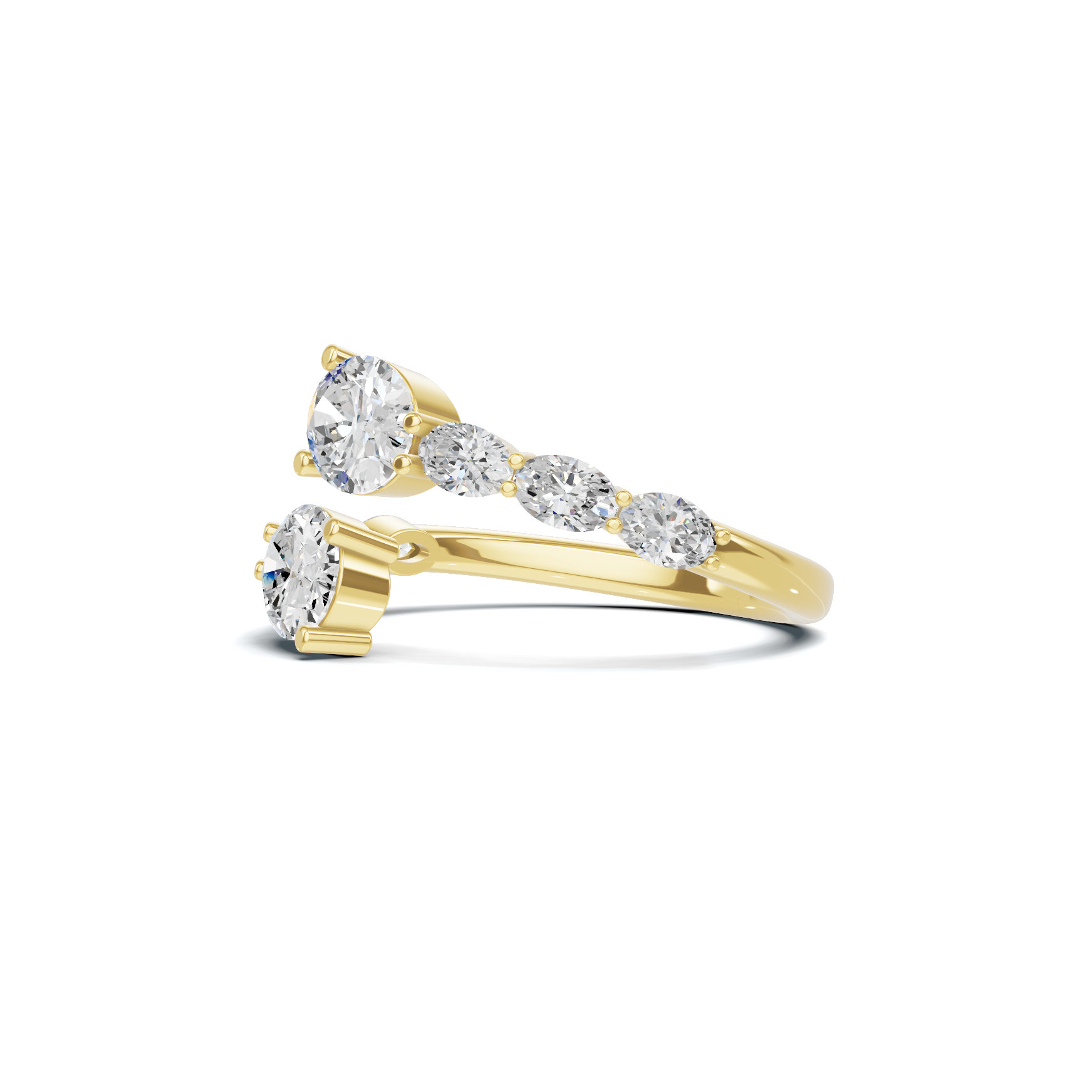 Stunning Bypass Statement Ring
