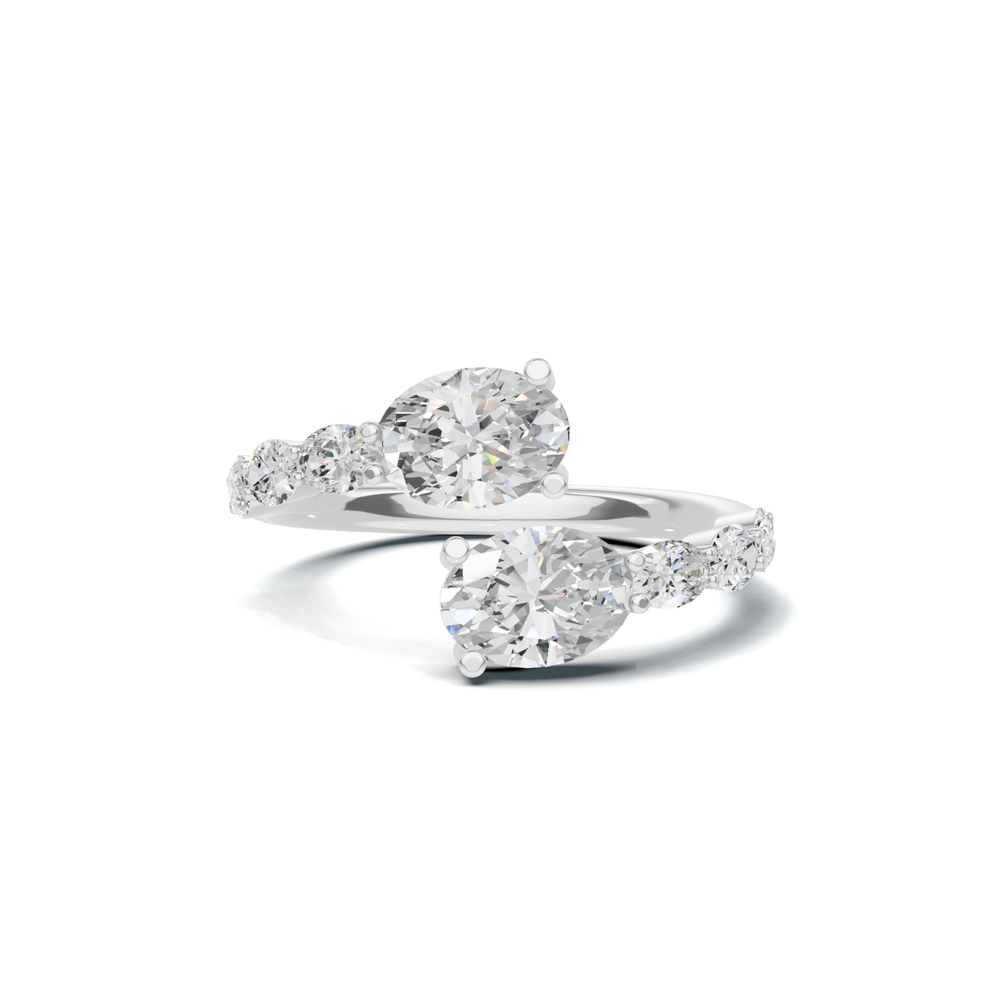 Stunning Bypass Statement Ring