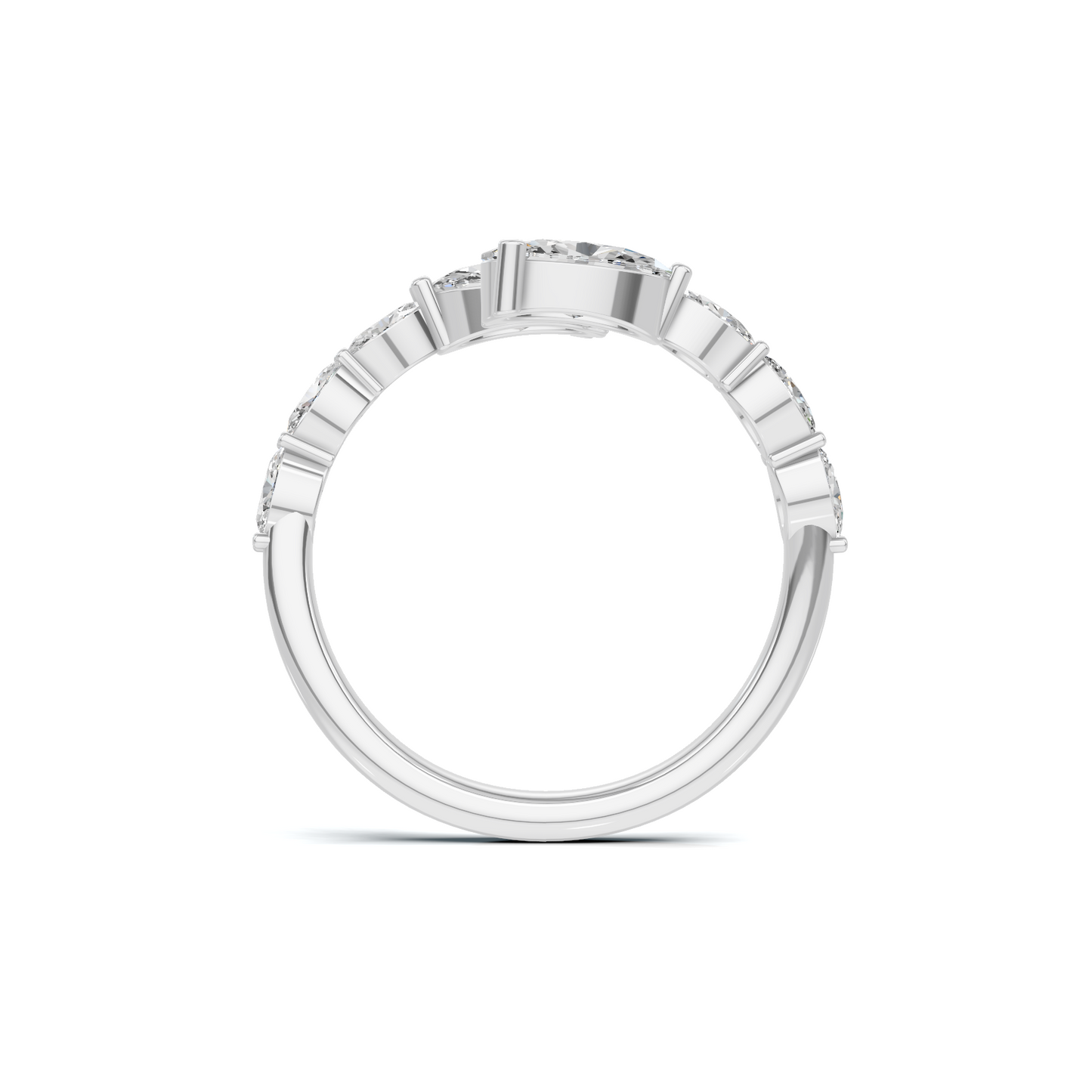 Stunning Bypass Statement Ring