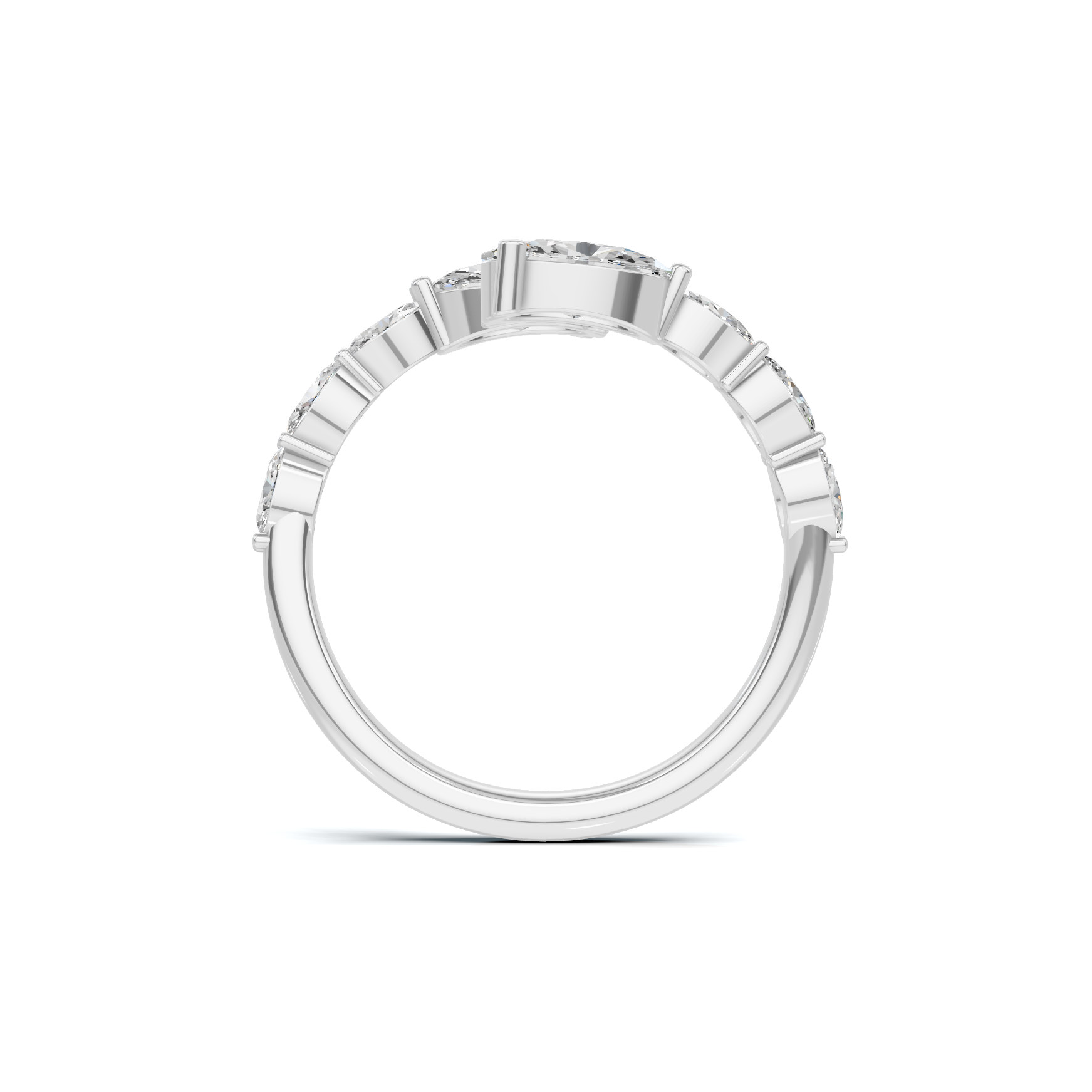 Stunning Bypass Statement Ring