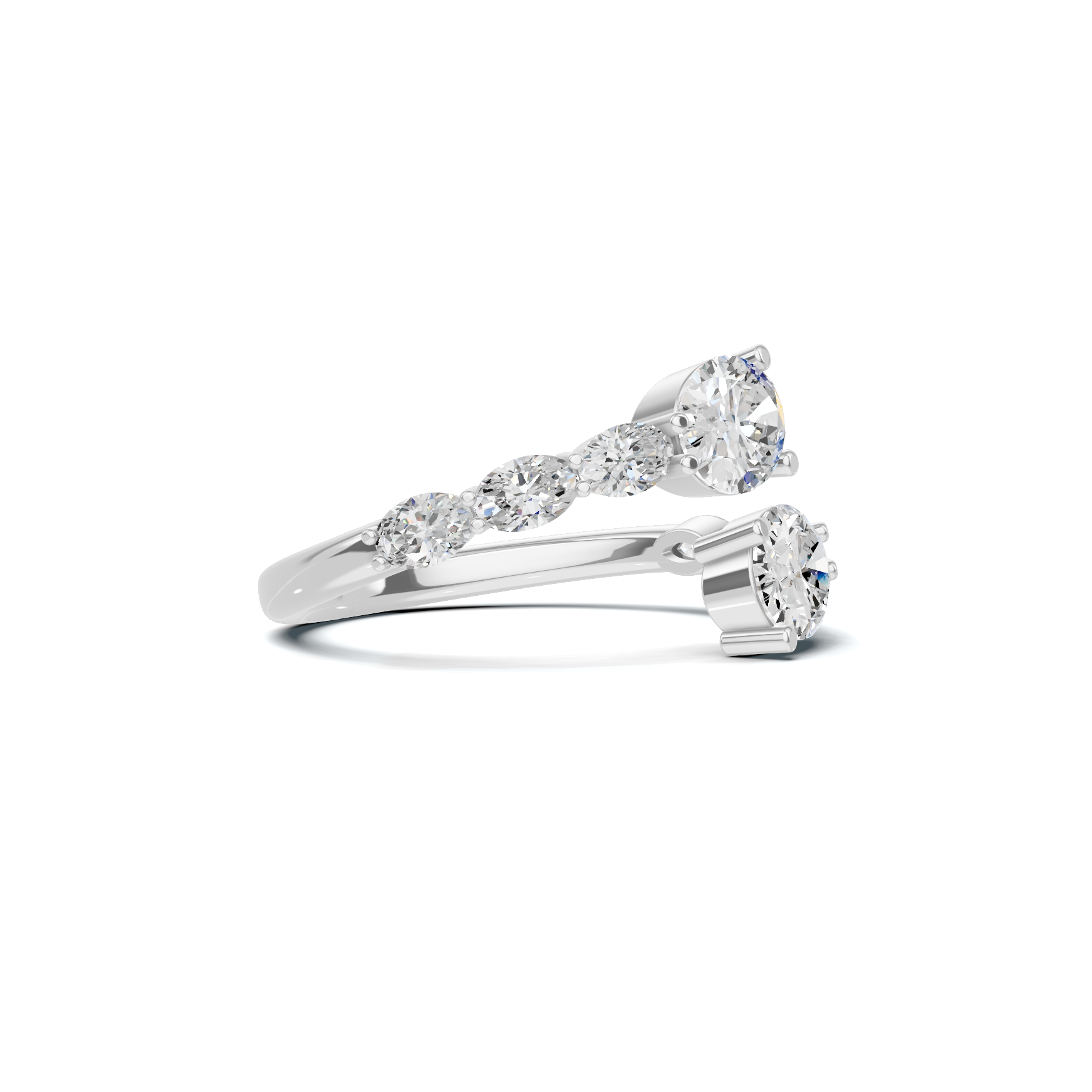 Stunning Bypass Statement Ring