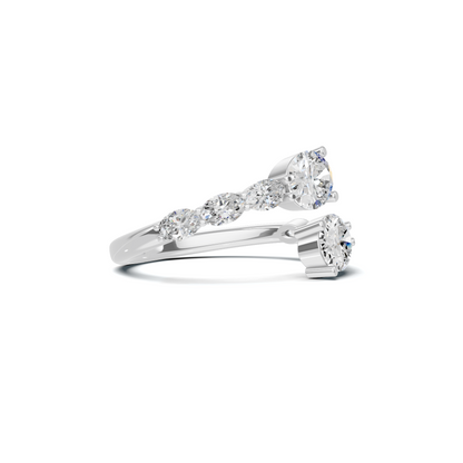 Stunning Bypass Statement Ring