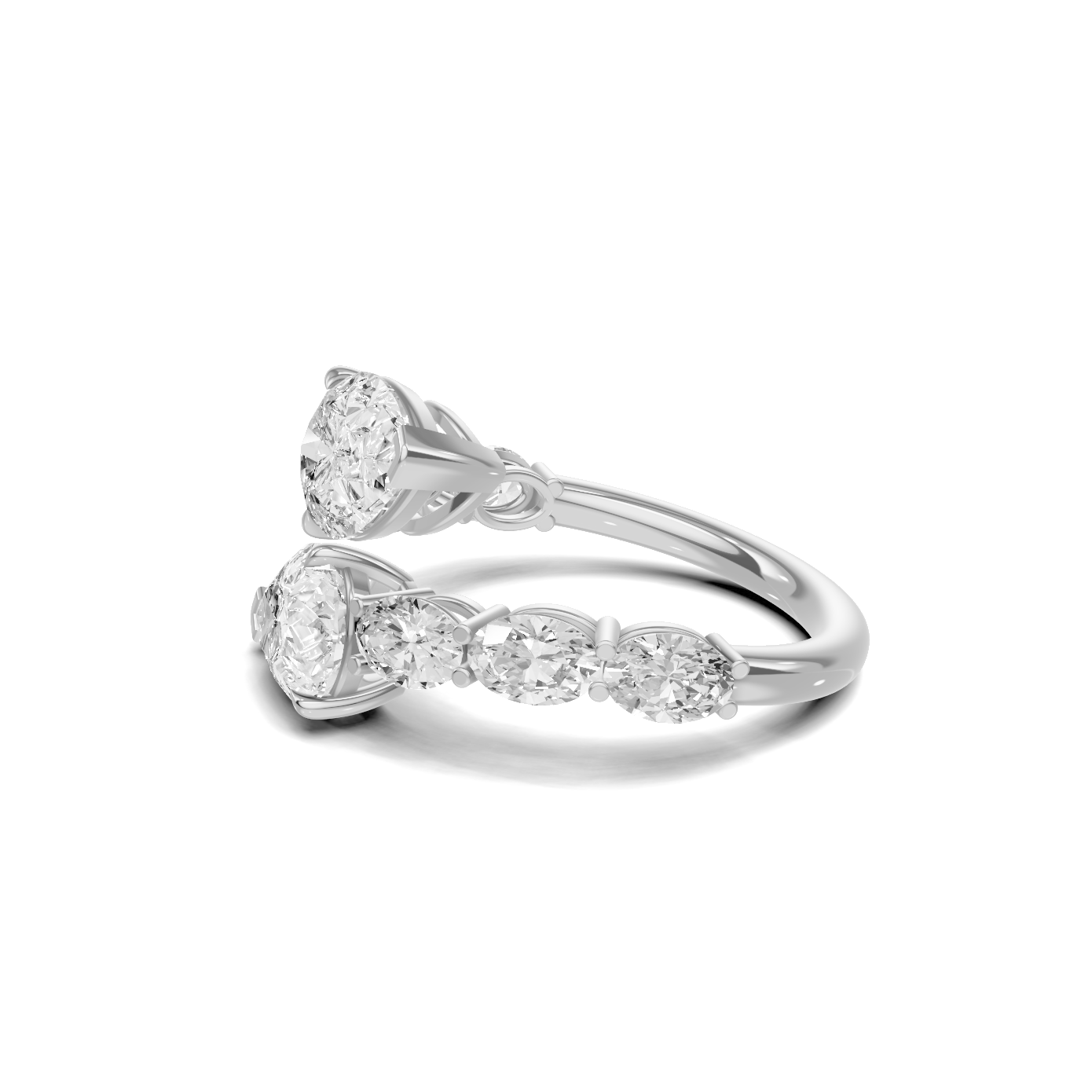 Stunning Teardrop Cluster Ring