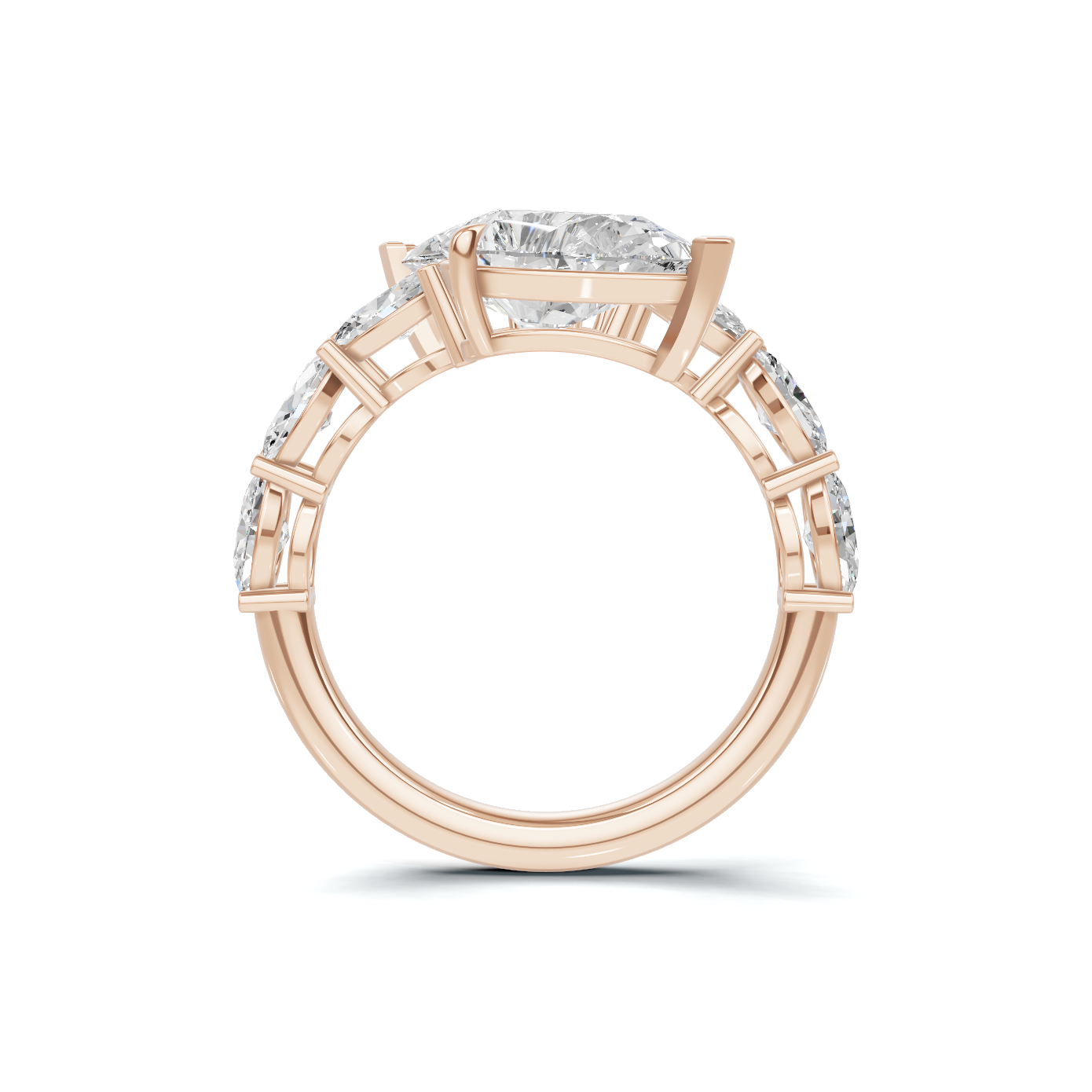 Stunning Teardrop Cluster Ring