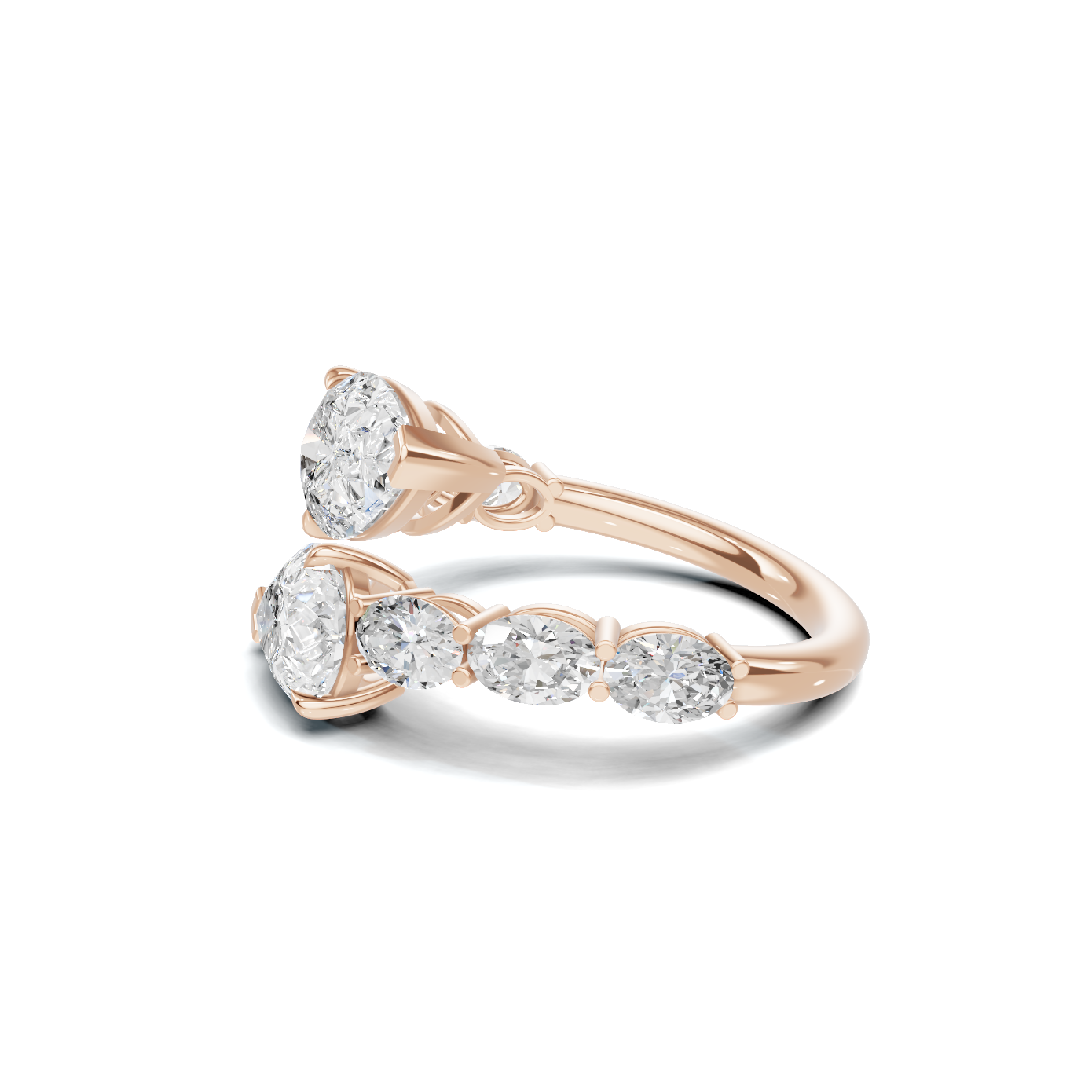 Stunning Teardrop Cluster Ring