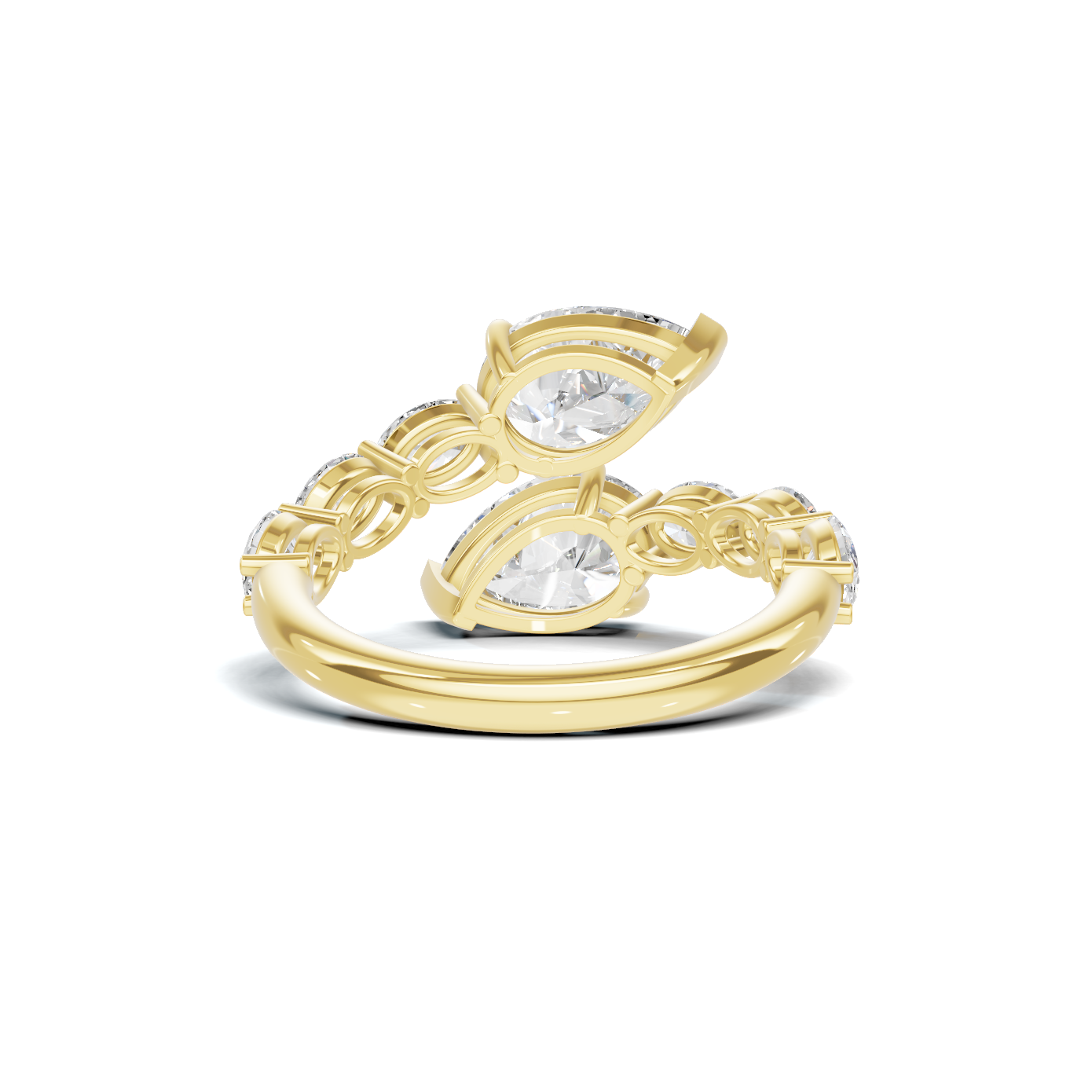 Stunning Teardrop Cluster Ring
