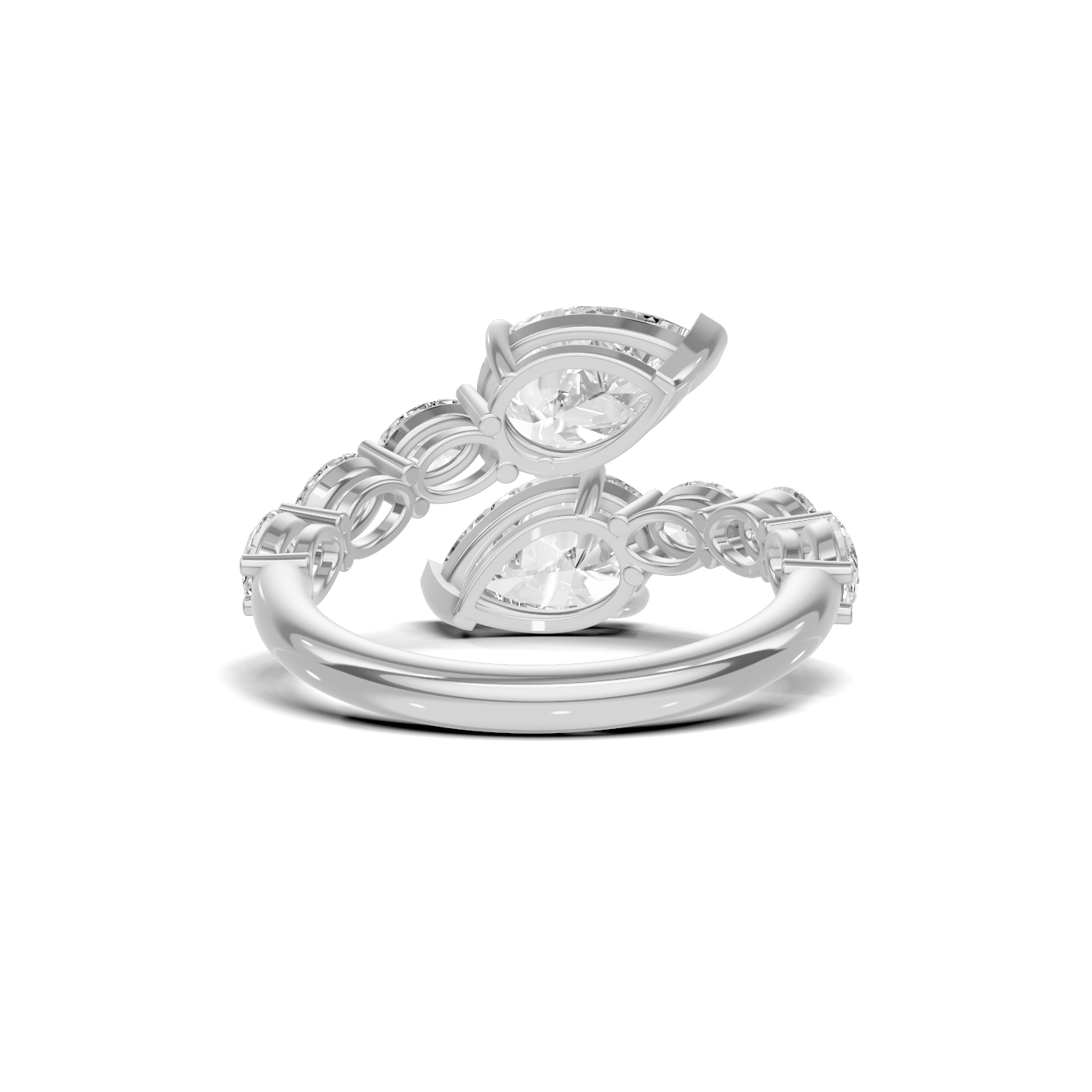 Stunning Teardrop Cluster Ring