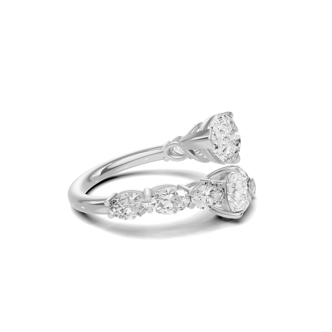 Stunning Teardrop Cluster Ring
