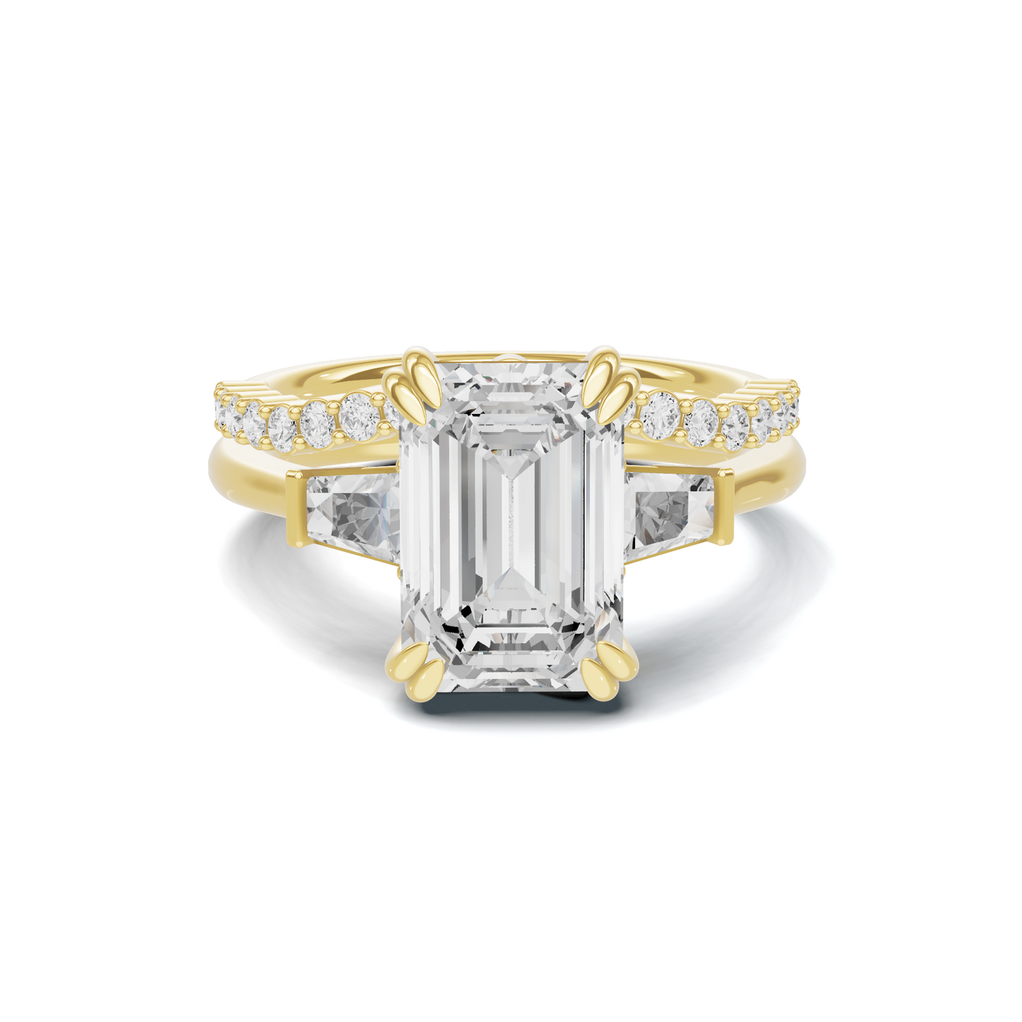 Tapered Baguette Accent Ring