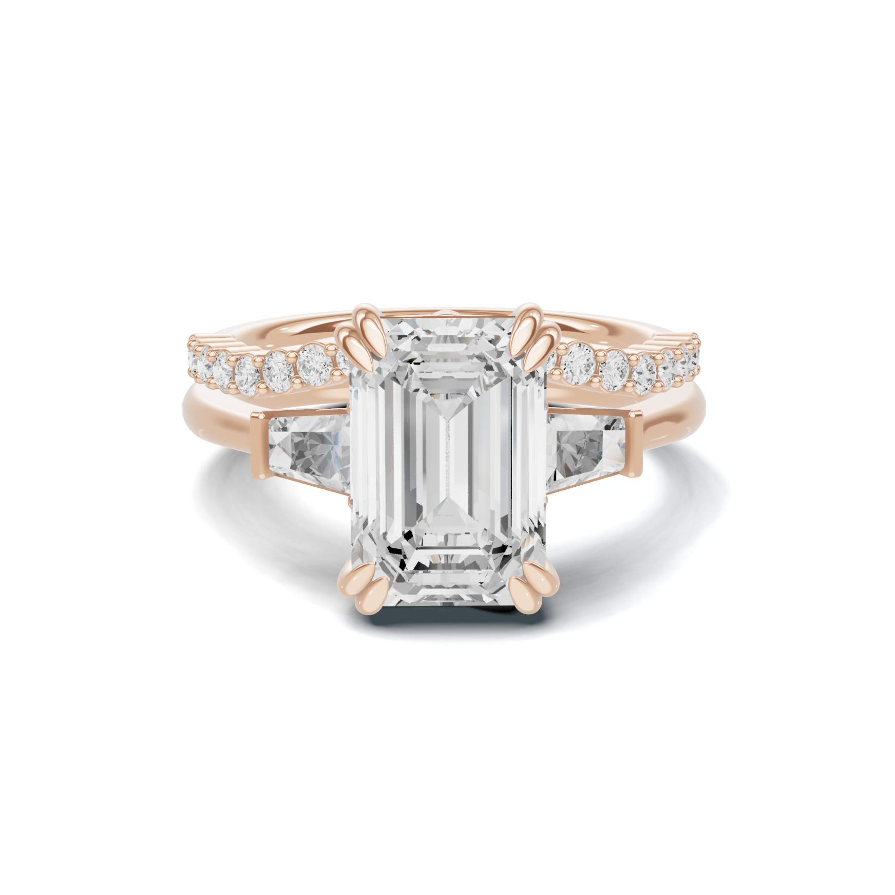 Tapered Baguette Accent Ring