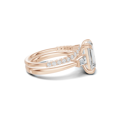 Tapered Baguette Accent Ring