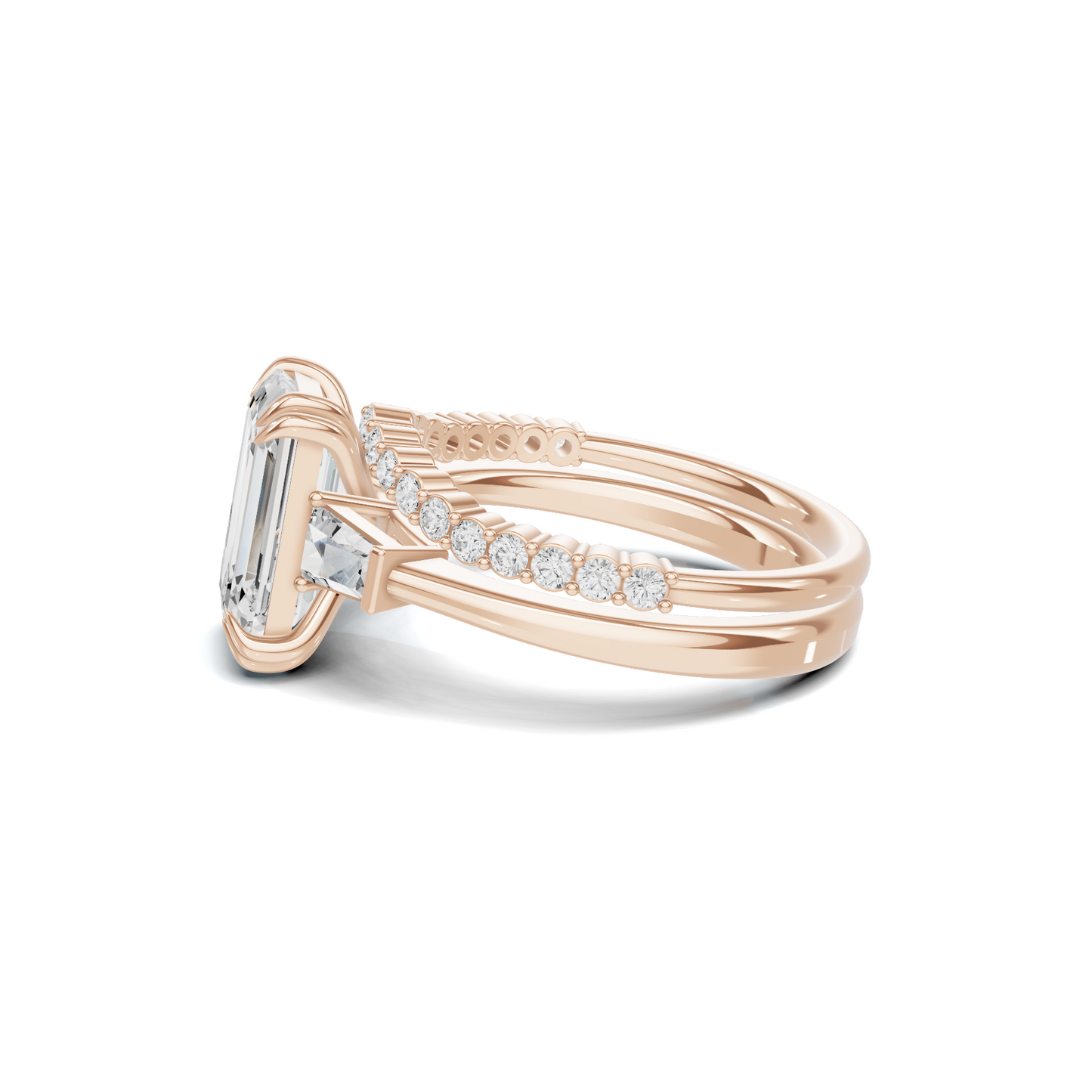 Tapered Baguette Accent Ring