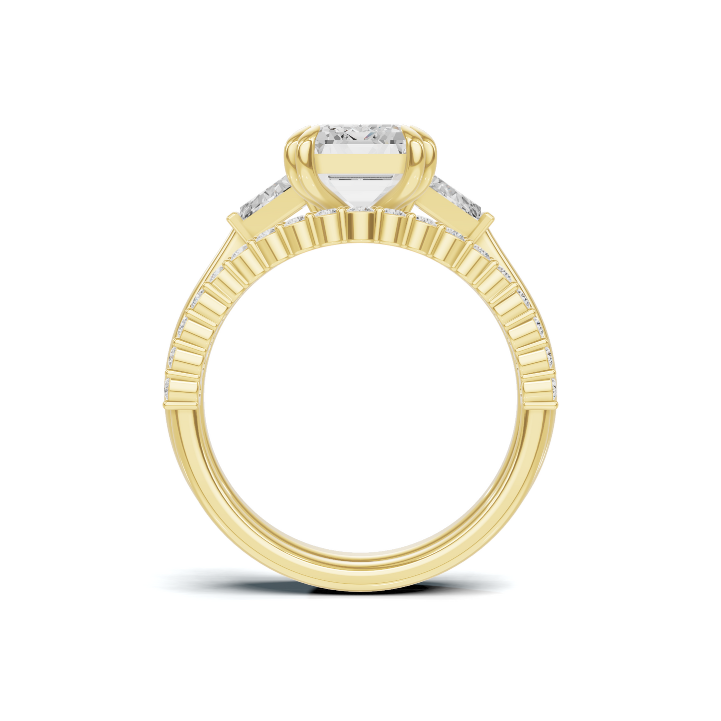 Tapered Baguette Accent Ring