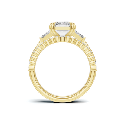 Tapered Baguette Accent Ring