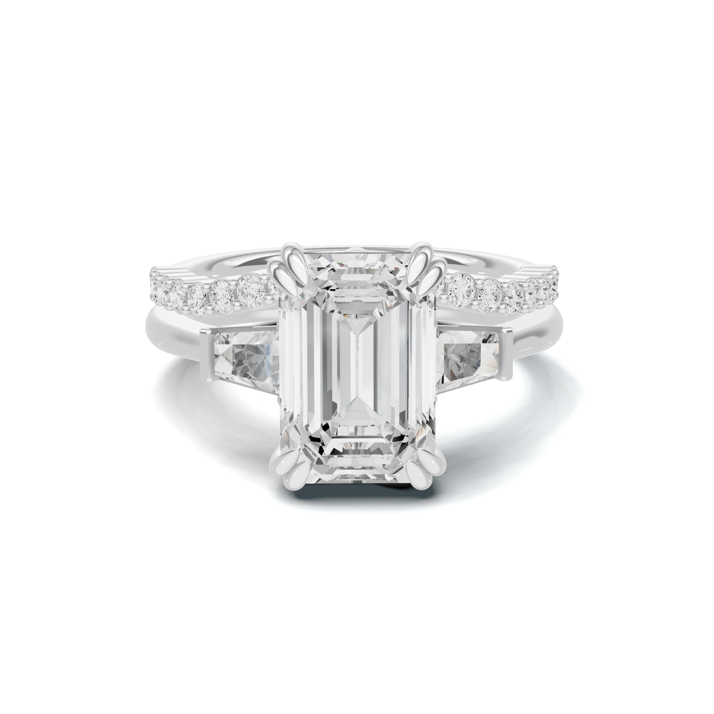 Tapered Baguette Accent Ring