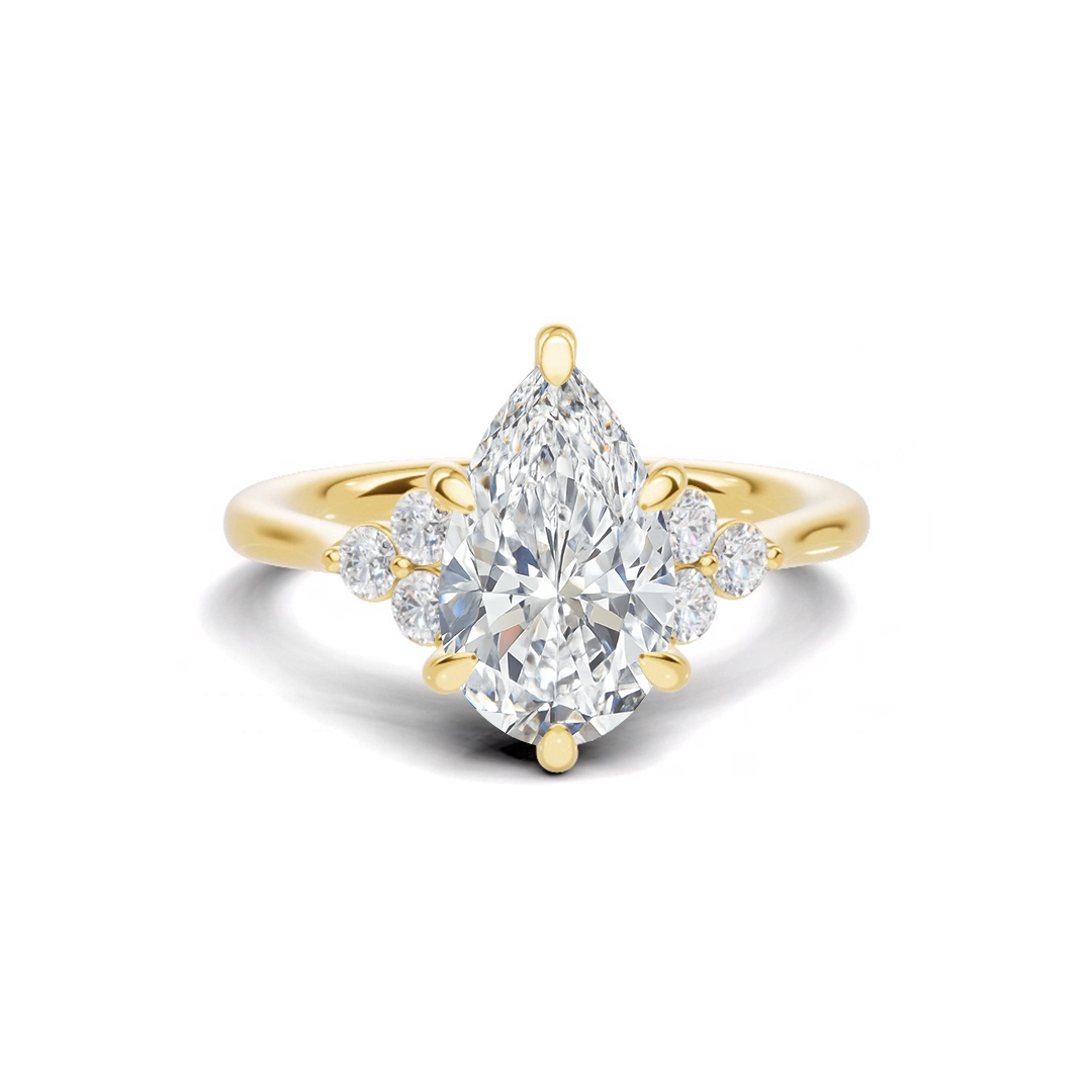 Teardrop Cluster Ring