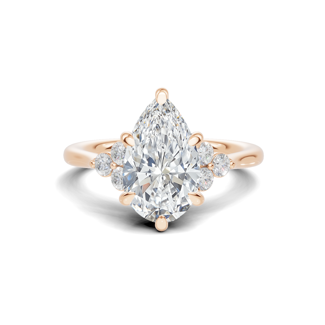 Teardrop Cluster Ring