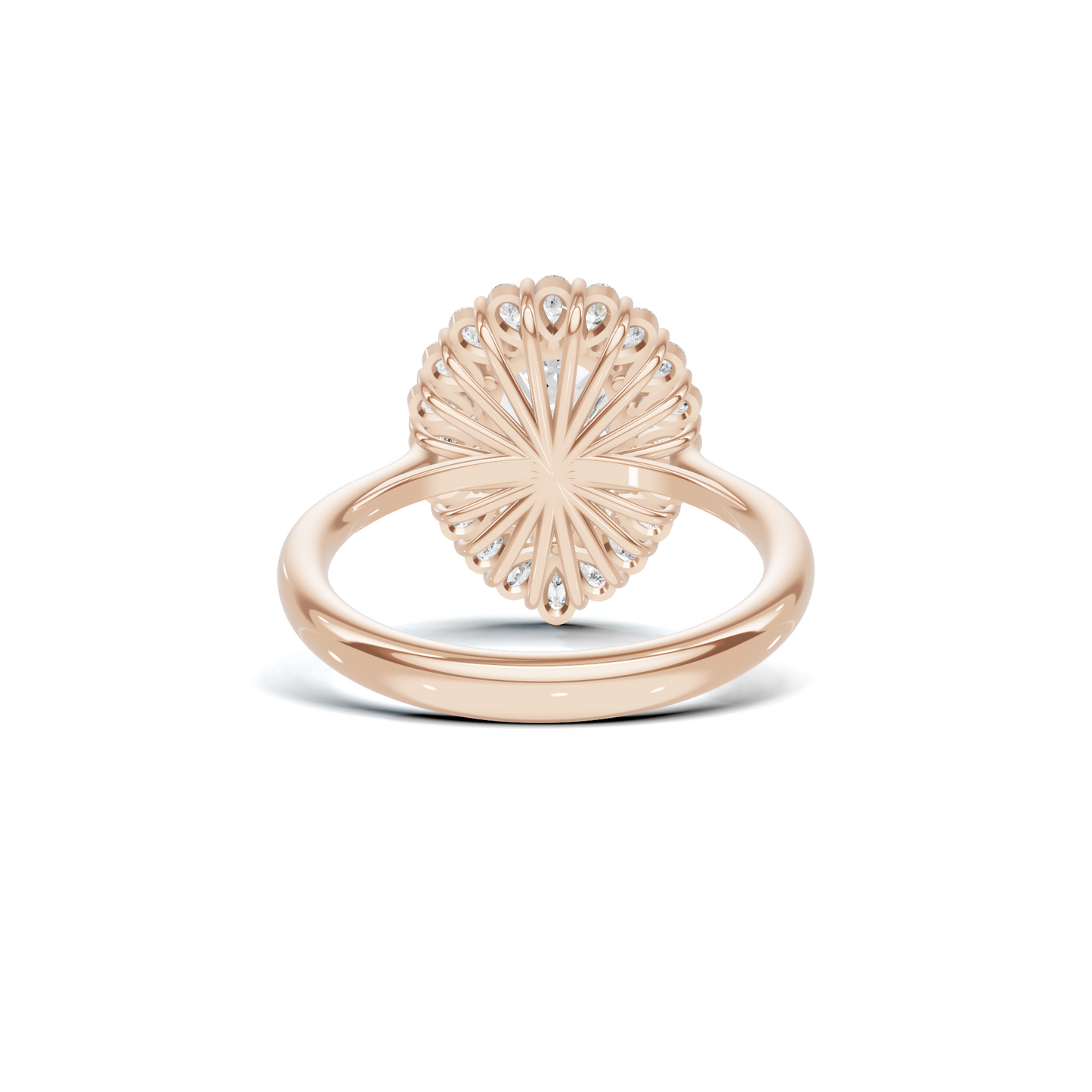 Teardrop Halo Ring