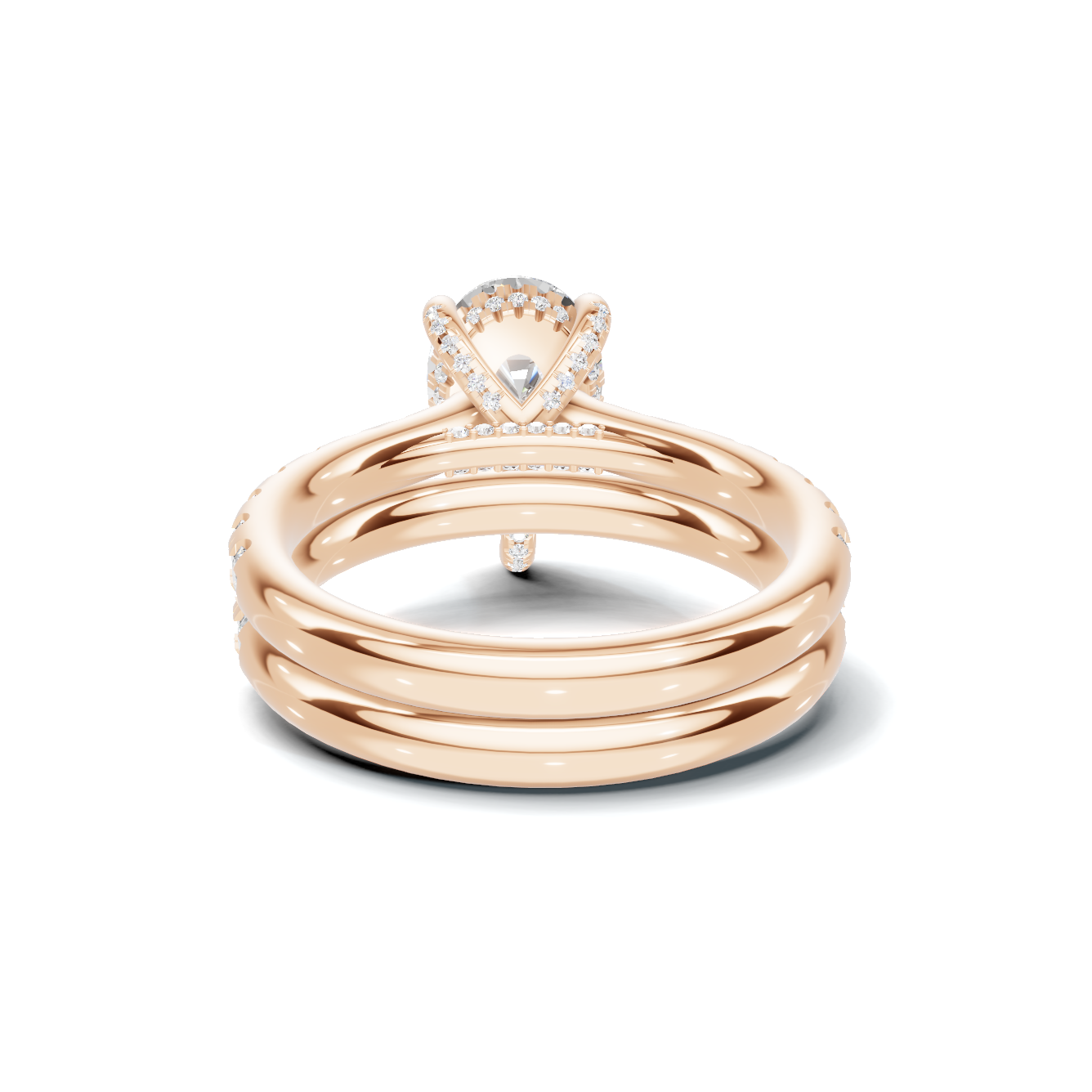 Teardrop Pave Bridal Ring
