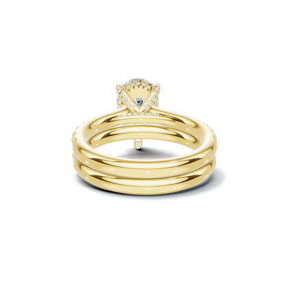 Teardrop Pave Bridal Ring